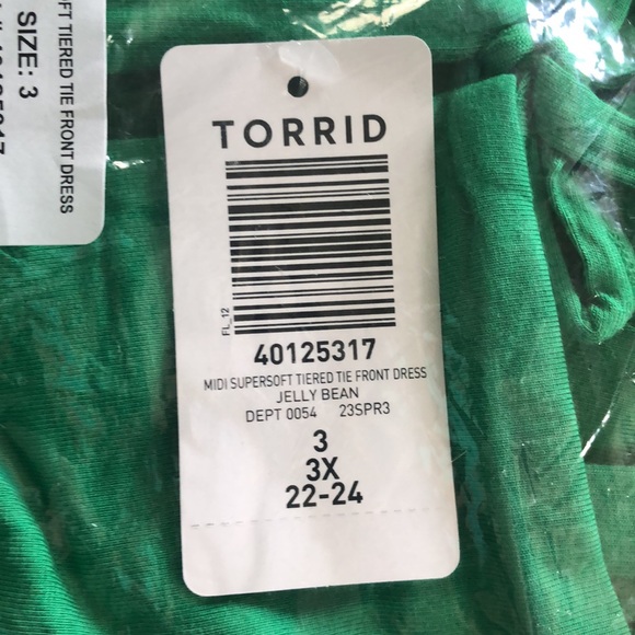 😱 Torrid size 3 green jellybean dress - Picture 5 of 9